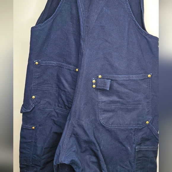 CARHARTT Relaxed Fit Duck Bib Overalls Sz 36 x 28 - Picture 10 of 12